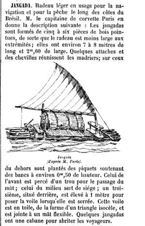 [ img - jangada-Encyclopédie militaire et maritime.jpg ]